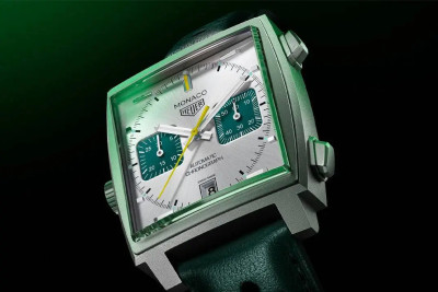 TAG Heuer 推出限量版 Racing Green 鈦金屬摩納哥計時碼表