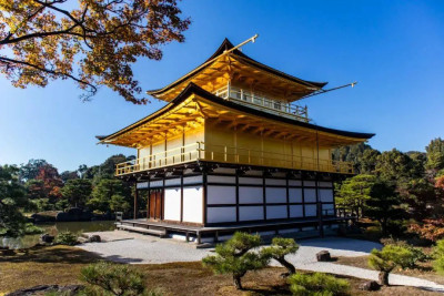 日本金閣寺，金箔制成的宮殿，手寫的門票，不能錯過的世界文化遺產