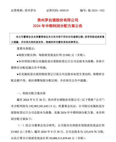 超300億！貴州茅台又要發錢了！