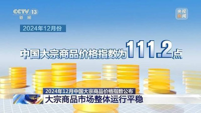 整體運行平穩 2024年12月大宗商品價格指數公布